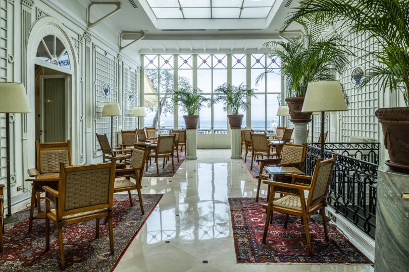 L'hôtel Excelsior Vittoria à Sorrente, en Italie.