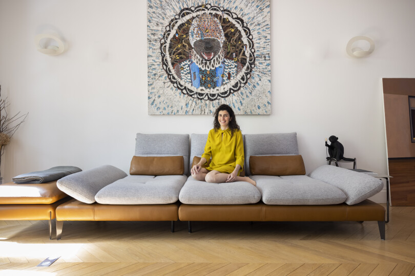 L'appartement parisien de la galeriste Lara Sedbon.