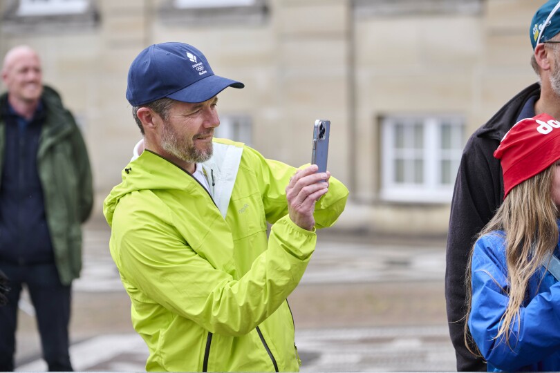 Frederik de Danemark lors du Grand Départ du Tour de France à Copenhague, le 1er juillet 2022.