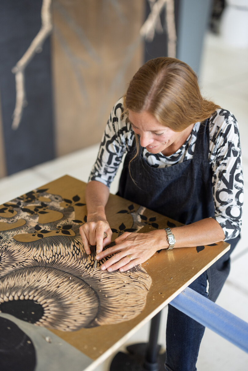 Arik Levy et Zoé Ouvrier à Saint-Paul-de-Vence.