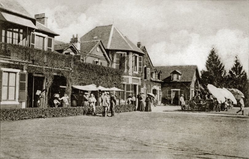 Le Club House du Golf de Pau en 1908.