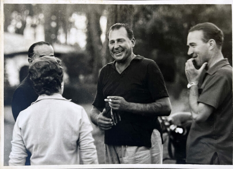 Le Comte de Barcelone, père du roi émérite Juan Carlos d'Espagne, à Hossegor.
