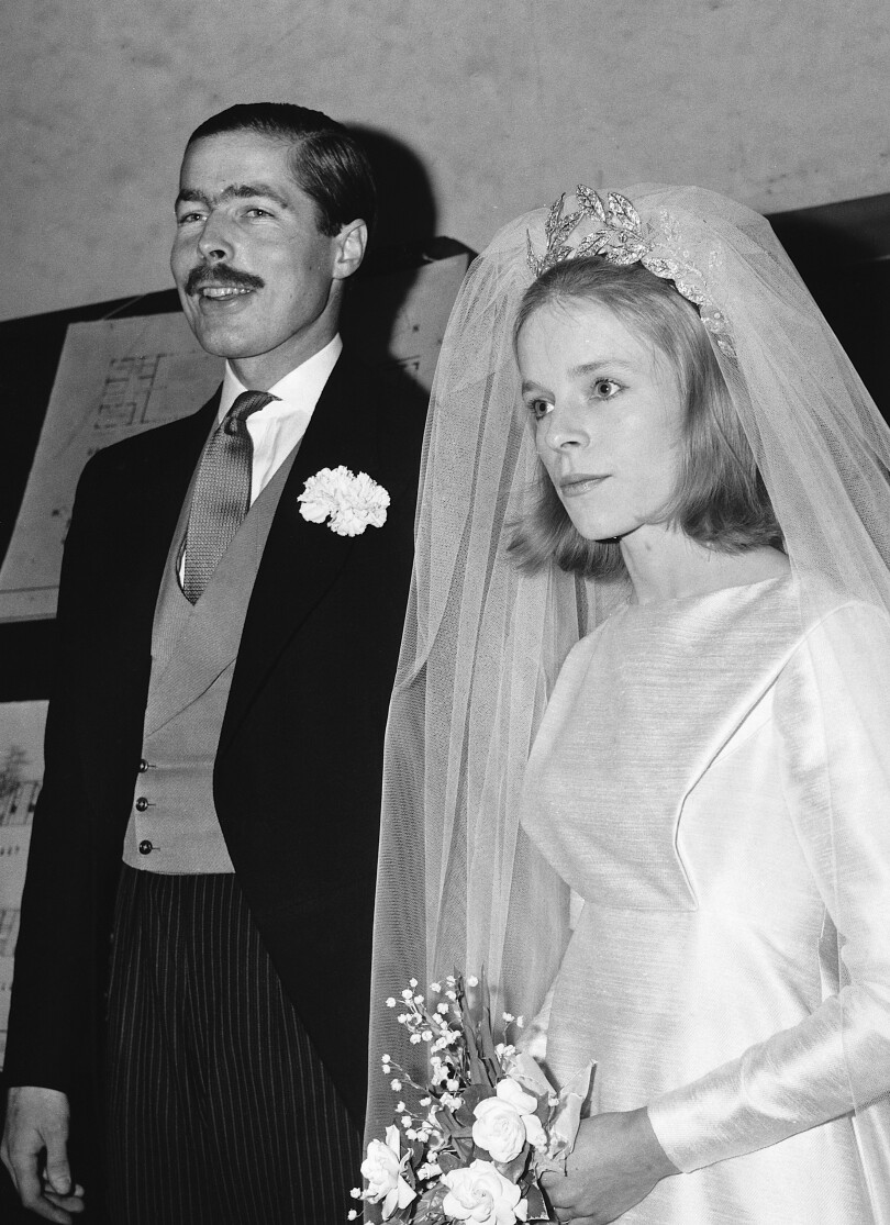 John Bingham et Veronica Duncan le jour de leur mariage, le 28 novembre 1963.