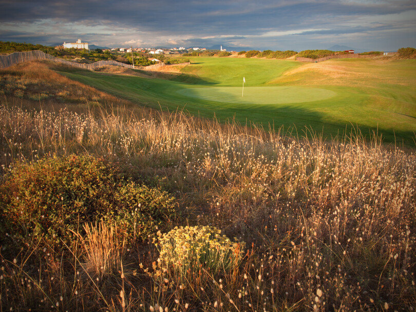 Le green du golf de Chiberta.