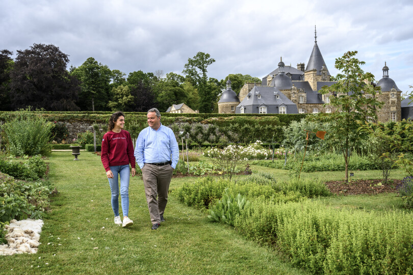 Le château de la Bourbansais à Pleugueneuc, en Ille-et-Vilaine.