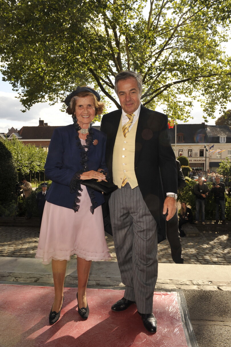 La princesse de Ligne-La Trémoille et son fils, le prince Charles-Antoine, en septembre 2009.