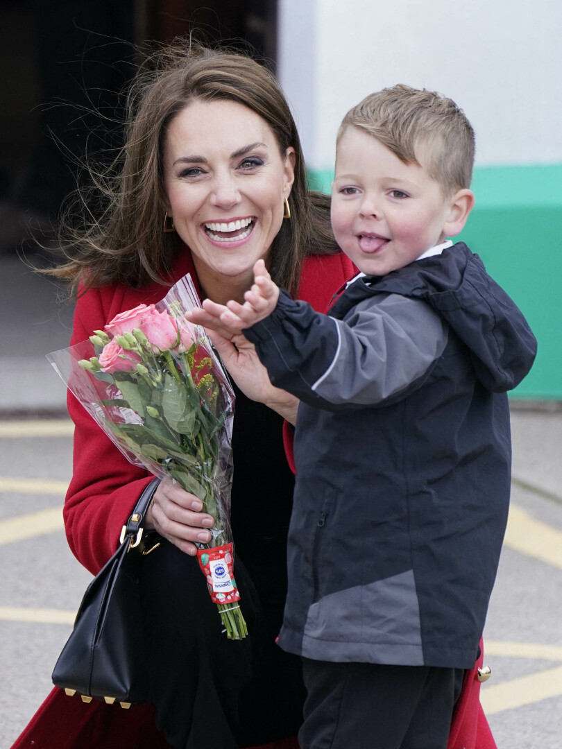 Le prince William et Kate à la station de sauvetage RNLI de Holyhead à Anglesey, au nord du pays de Galles, le 27 septembre 2022.