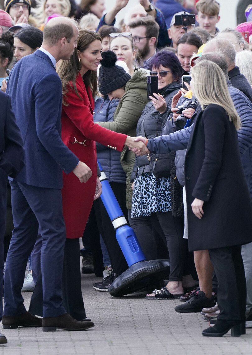 Le prince William et Kate à la station de sauvetage RNLI de Holyhead à Anglesey, au nord du pays de Galles, le 27 septembre 2022.