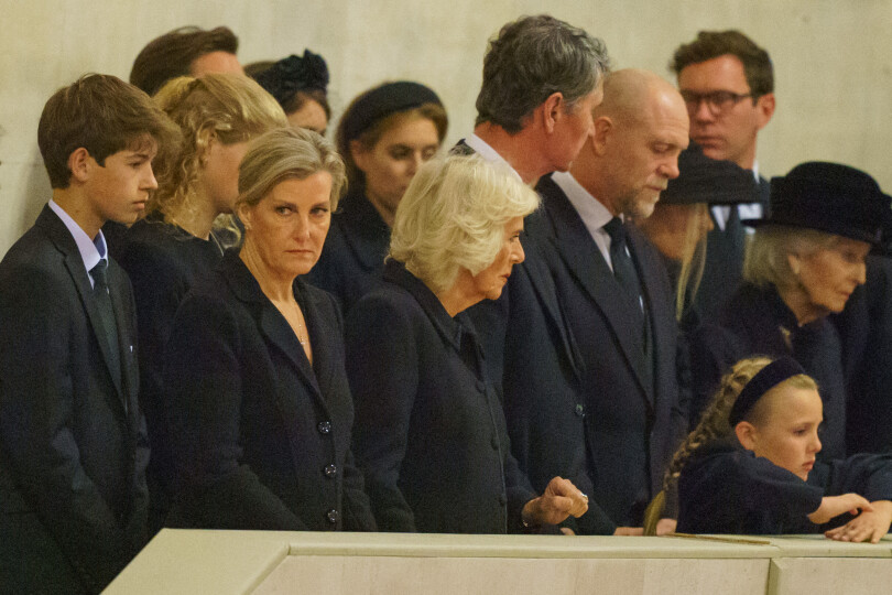 Sophie de Wessex très émue lors de la veillée des princes à Westminster Hall le 16 septembre 2022.