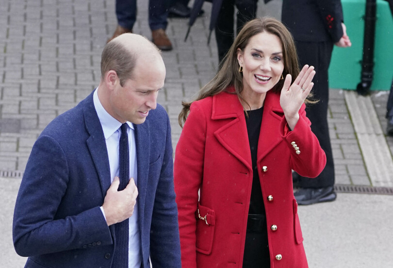 Le prince William et Kate à la station de sauvetage RNLI de Holyhead à Anglesey, au nord du pays de Galles, le 27 septembre 2022.