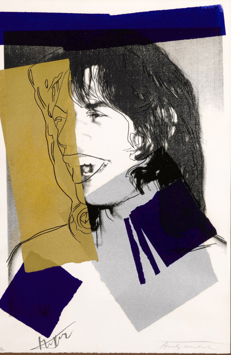 Au Moderne Art Fair 2022, la Galerie Jeanne exposera ce Mick Jagger d’Andy Warhol réalisé en 1975.