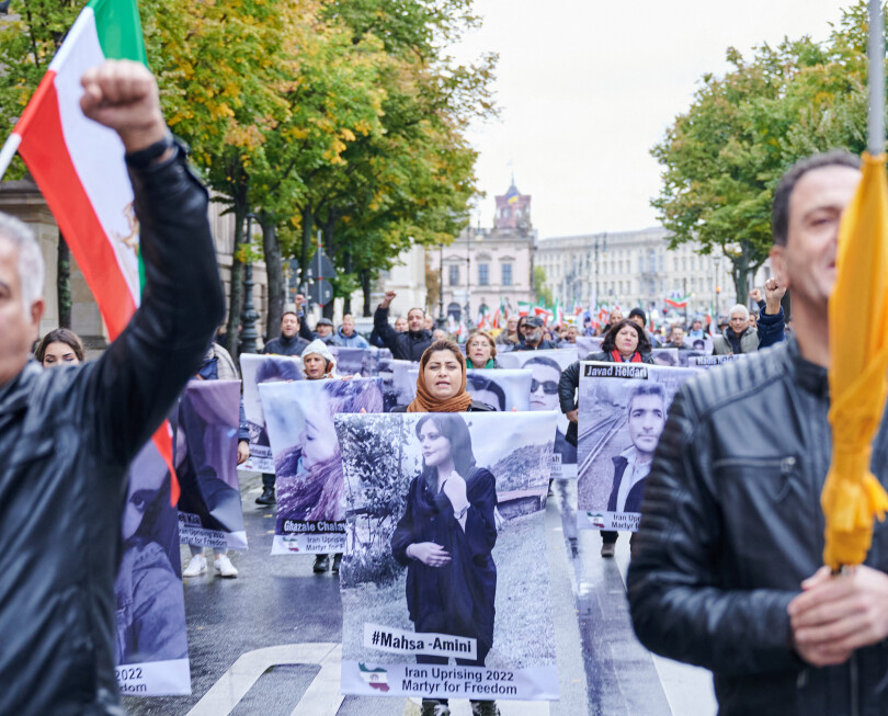 Manifestation en faveur des Iraniennes