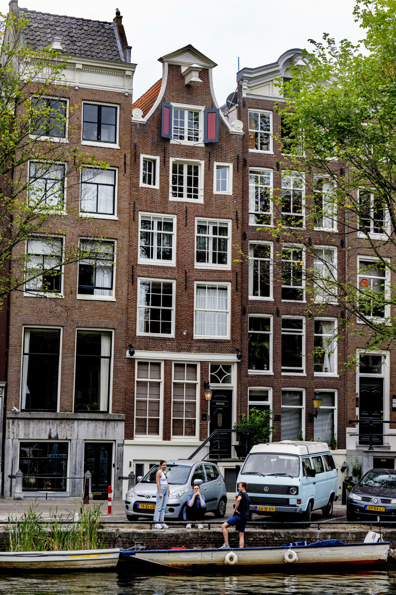 La façade de l'immeuble étudiant qu'occupait Catharina-Amalia des Pays-Bas à Amsterdam depuis la rentrée scolaire de septembre 2022.