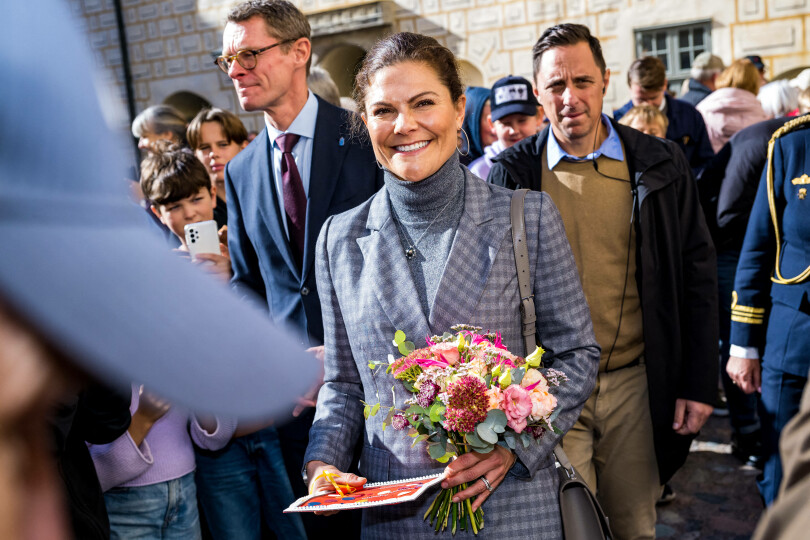 La princesse héritière Victoria de Suède lors des 50 ans du pont Öland, à Kalmar, le 30 septembre 2022.