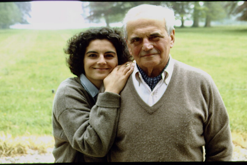 Alice Déon avec son père, l’académicien et romancier Michel Déon.