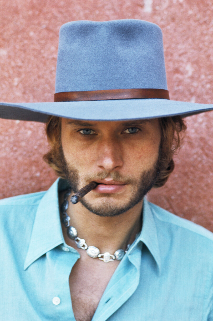 Johnny Hallyday, l’éternel cowboy, à l’affiche du film Le Spécialiste de Sergio Corbucci, en 1969.