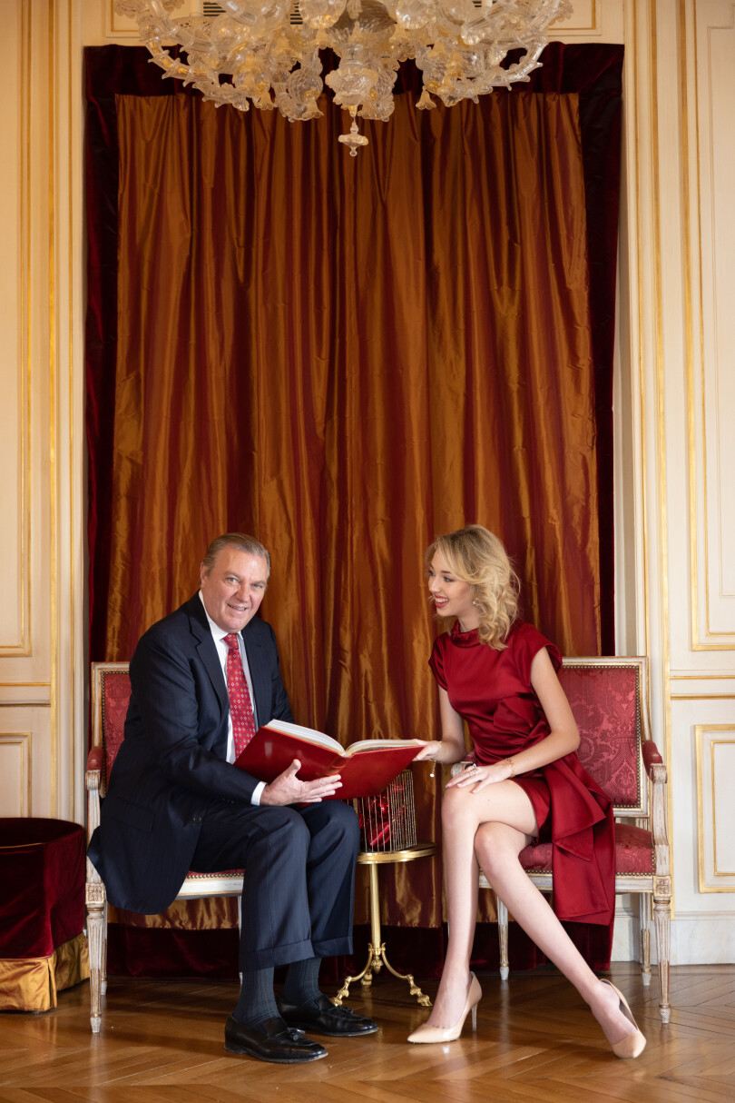 Le prince Charles de Bourbon-Siciles et sa fille cadette, la princesse Maria Chiara.