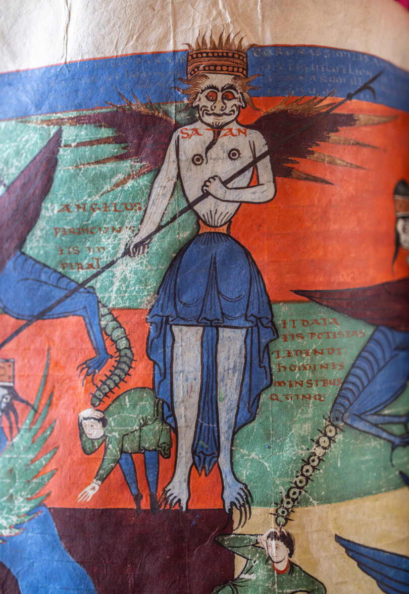 Le Beatus de Saint-Sever est le seul à offrir une représentation picturale de Satan.