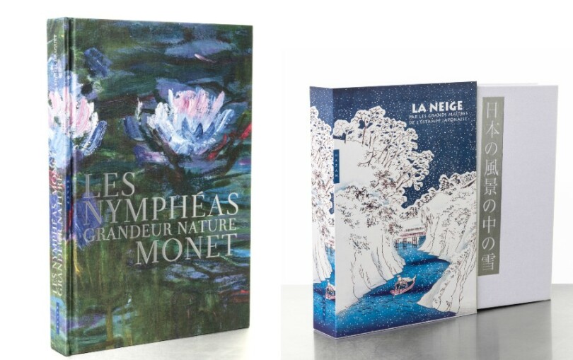 Les Nymphéas Grandeur Nature – Monet. par Michel Draguet et La neige par les grands maîtres de l’estampe japonaise aux éditions Hazan.