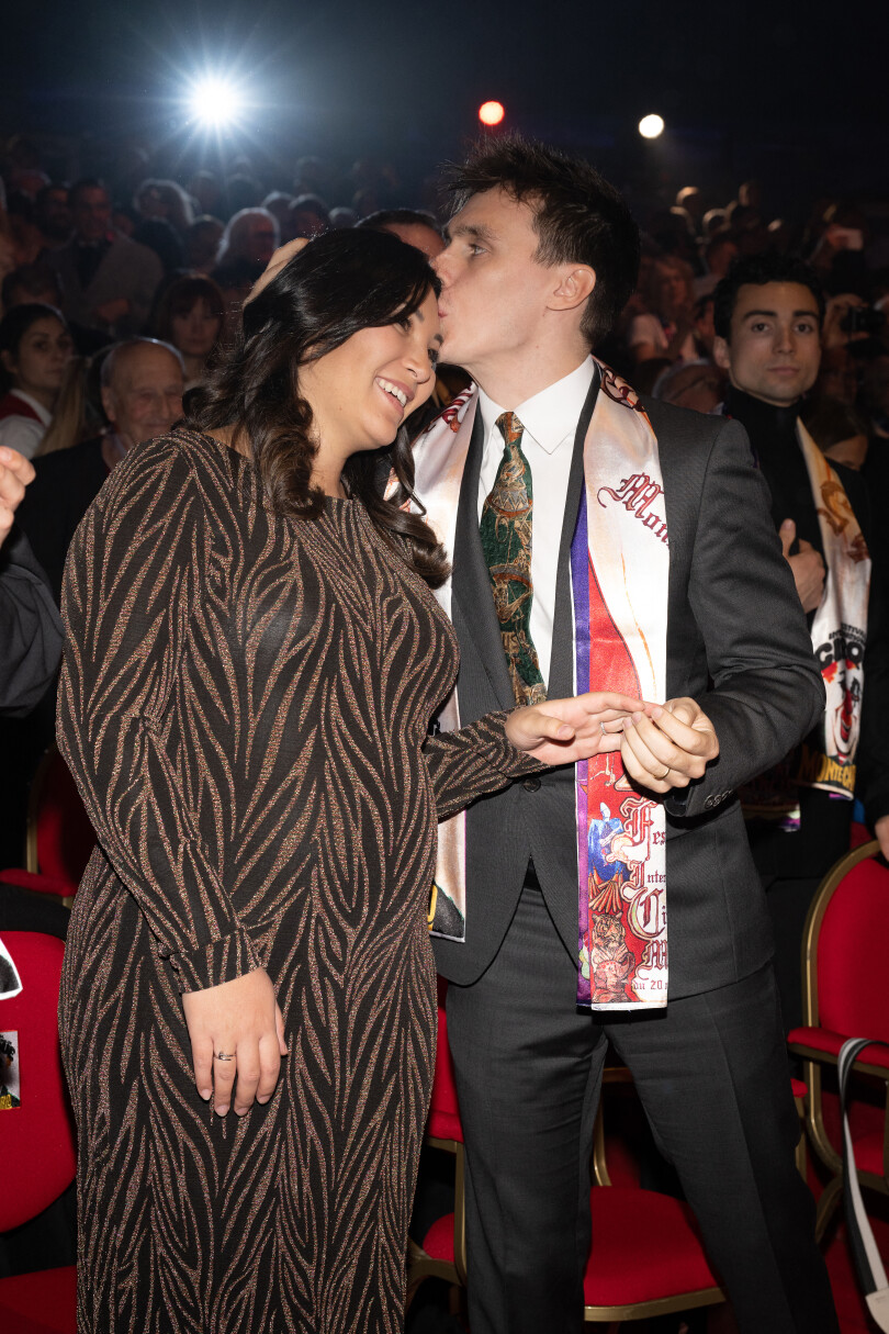 Louis et Marie Ducruet au 45e Festival international du cirque de Monte-Carlo le 24 janvier 2023.
