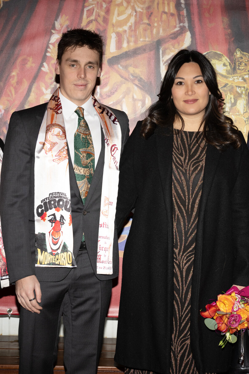 Louis et Marie Ducruet au 45e Festival international du cirque de Monte-Carlo le 24 janvier 2023.