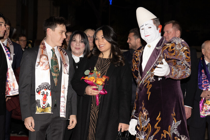 Louis et Marie Ducruet au 45e Festival international du cirque de Monte-Carlo le 24 janvier 2023.