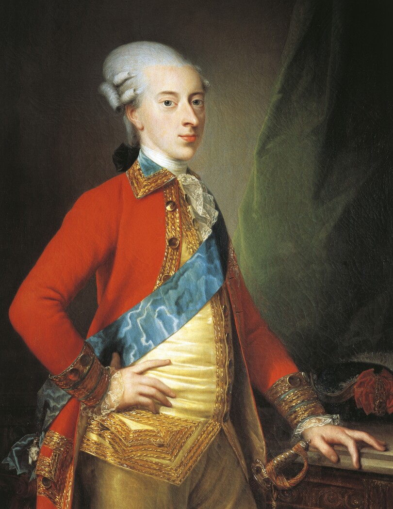 Le roi Christian VII de Danemark peint par Jens Juel.