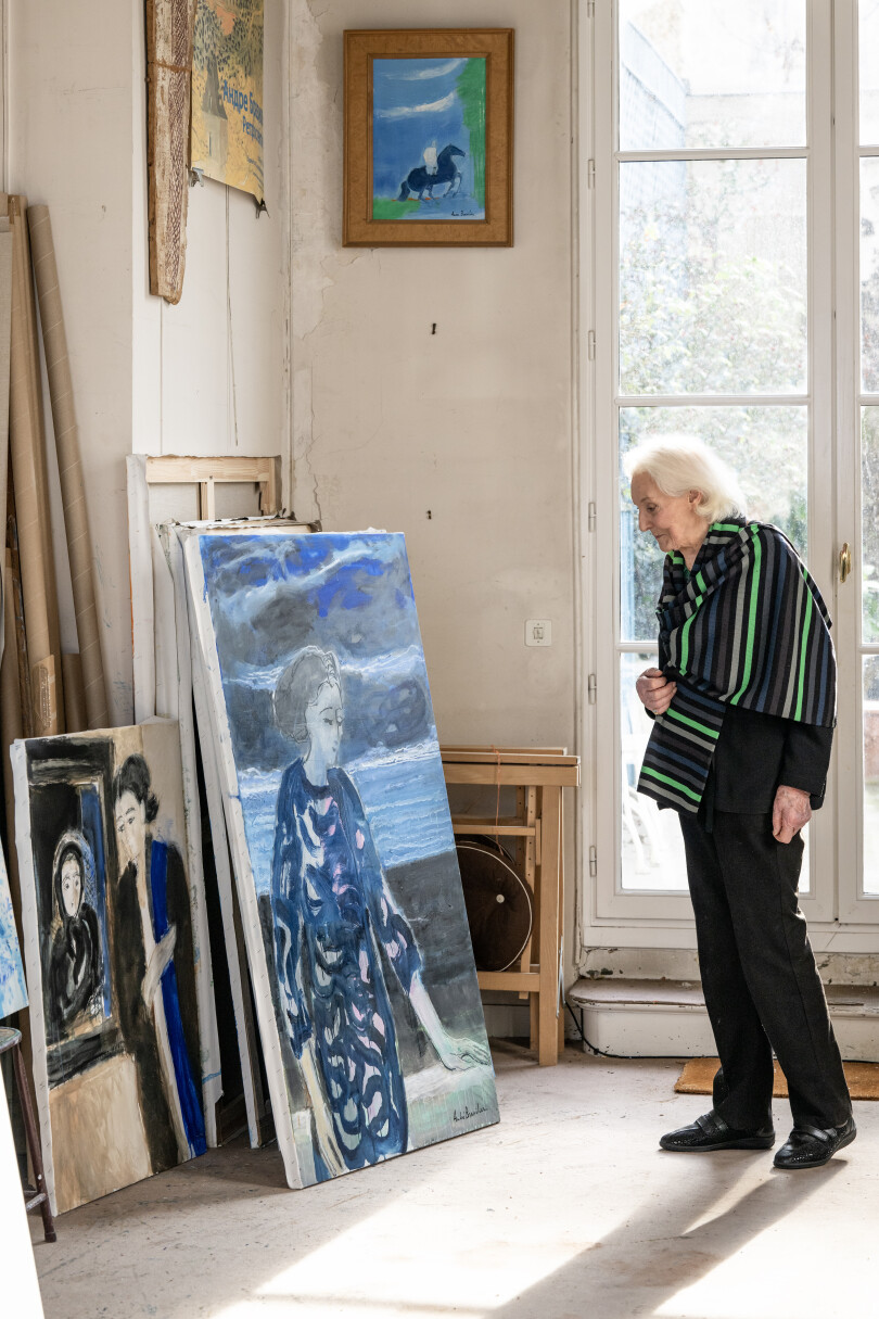 Dans l’atelier où André travaille chaque jour, jusqu’à tard le soir, Chantal Brasilier est sûre de se retrouver en tête-à-tête avec elle-même !