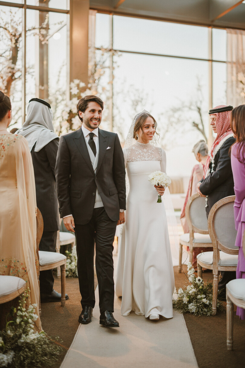 Le mariage d'Iman de Jordanie et de Jameel Alexander Thermiotis à Amman, le 12 mars 2023.