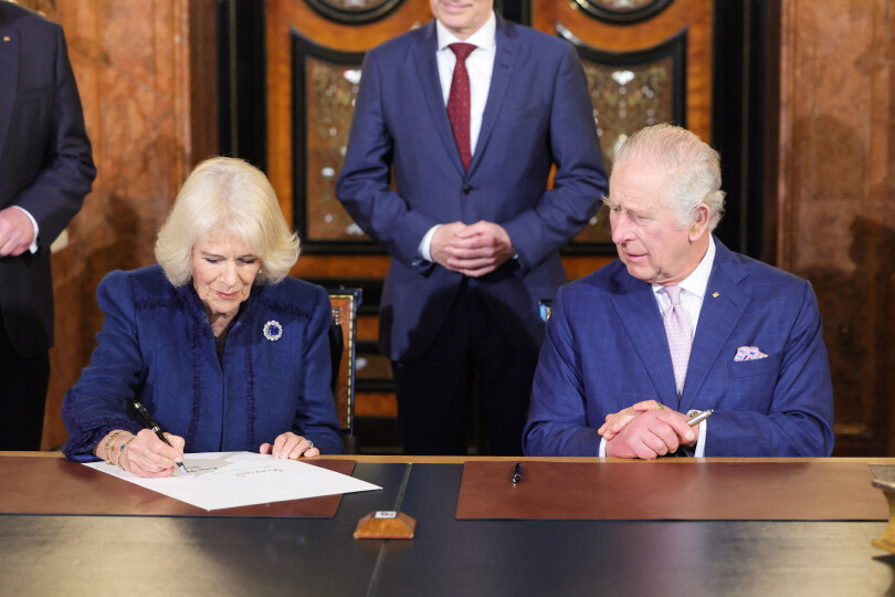 Charles III et Camilla à Hambourg