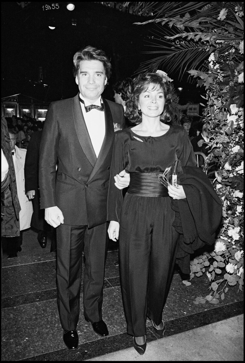 Dominique et Bernard Tapie assistent à la soirée des 7 d'Or en octobre 1985.