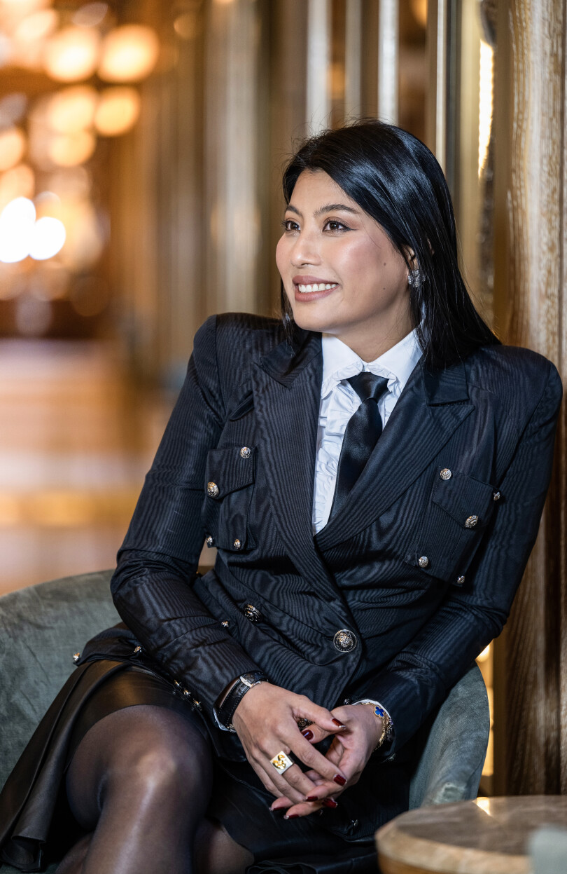 S.A.R. la Princesse Sirivannavari de Thaïlande à l'hôtel Ritz Paris, le 27 février 2023.