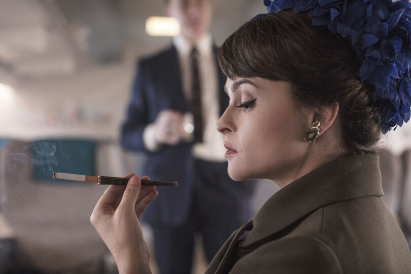 L'actrice Helena Bonham-Carter dans la saison 3 de la série The Crown