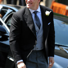 Mike Tindall à son arrivée à l'église de Canongate Kirk. © Anwar Hussein/WireImage