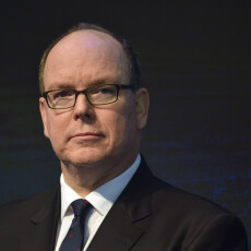 Albert II de Monaco en Allemagne en janvier 2017.